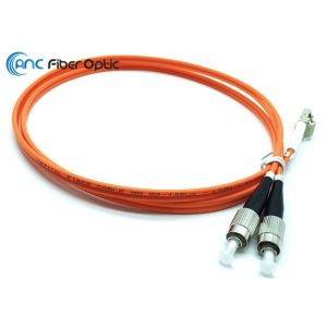 FC To LC Fiber Optic Patch Cord LSZH Duplex 3.0mm OM1 OM2 OM3 OM4 OM5