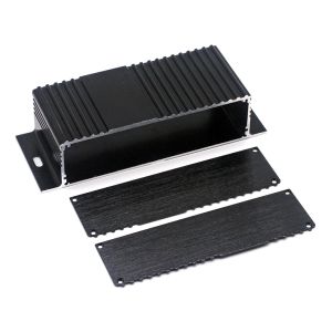 Al6063-T5 Extruded Pcb Aluminum Profile Enclosure With 2pcs Baffle