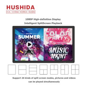 Flat Panel Wall Mounted Advertising Display 32" 220V 1920*1080 Resolution