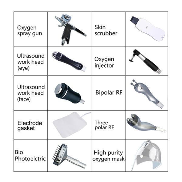 Multifunctional 10 in 1 facial care skin Moisturizing hydra oxygen mask jet peel skin facial care machine