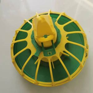 Chicken Coop Pvc Pipe Feeder Pan Feeder Poultry Green Yellow