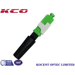 Green FTTH Solution Fiber Optic Fast Connector SC APC with 55mm and 60mm Lengths