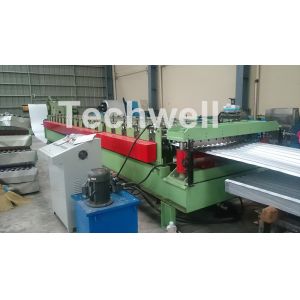 Aluminium Corrugated Sheet Roof Roll Forming Machine High Speed 10-15m / Min