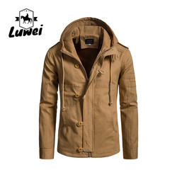 2022 Winter Chaqueta Moto Abrigos Hombre Utility Cotton Padded Hooded Cardigan