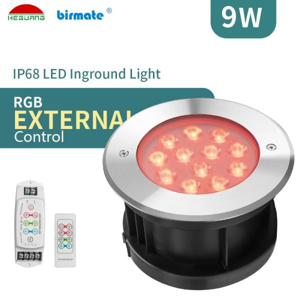 Quality External Control 380lm 9W SS316L LED Ground Pool Lighting wholesale