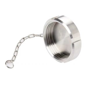 WZ Sanitary SMS Union Blind Nut with Chain DIN 3A SMS General Cylindrical Head