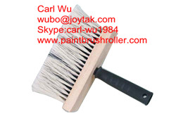 Natural pure bristle Chinese bristle synthetic mix shed fence paint brush wood handle plastic handle 4 inch WB-004