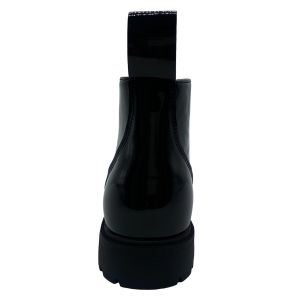 Custom Leather Motorcycle Boots Breathable Round Toe Boots For Men