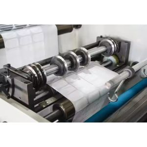 Automatic Turret Label Slitting And Rewinding Machine With Rotary Die Cutting