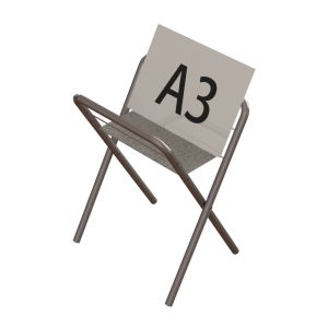 Black Folded Metal Rack Shelves Knock Down Structure