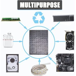 Open Top Antistatic Bag,10pcs 12X16in/30x40cm Large ESD Anti Static Bags for