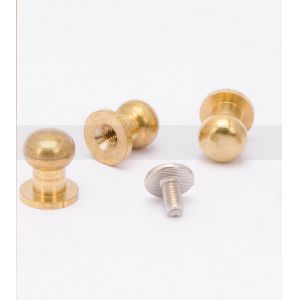 Cheap Leather Craft 8mm Head Screwback Button Stud for sale