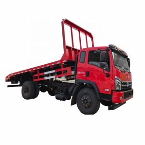 China Dongfeng Dump Self Unload Flat Plate Truck Flatbed Transporter With Yuchai Engine on sale