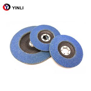 6 Inch 150mm Zirconia Flap Disc T27 T29 With Plastic Backing