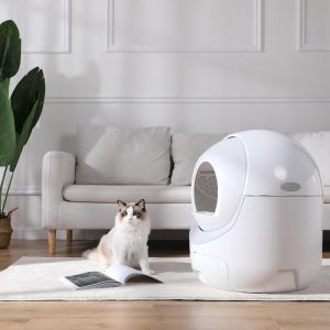 Large Capacity Smart Cat Litter Box Automatic Control Customizable Multiple