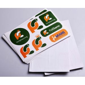 Custom printed matt lamination kisscut design adhesive paper die cut stickers