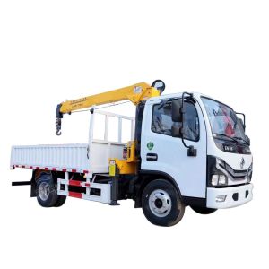 China Factory Direct Dolica Truck Mounted  Crane  Onboard Crane Transporter   Lifting Truck  With Crane on sale