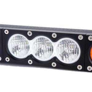 Two color amber and white 240W Cree single row Led light bar 4X4 DHCB-L240SDC