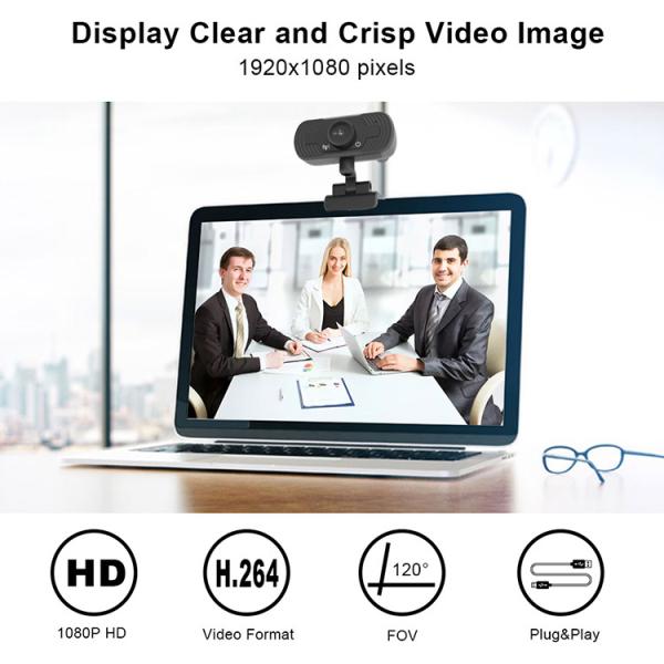 Mini 1080p Rotatable Webcam USB Camera For Live Broadcast