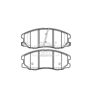 China 96626070  Chevrolet Captiva Front Ceramic Brake Pads sets D1264 on sale