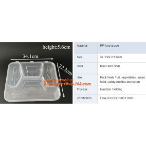 High-transparently Safe Square Disposable Food Custom Plastic Lunch Box,storage