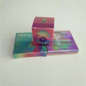 Cheap Jewellery Packaging Paper Box Custom Printing With Holography Holographic Effect for sale