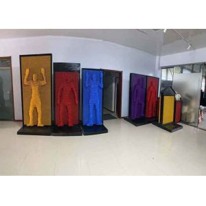 Impression Pin Wall Life Size Plastic 3D Art Board For Mall Playing