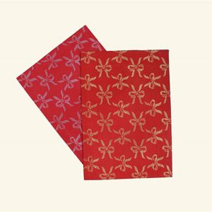 Cheap 100% polyester jacquard placemat with gold thread -X‘mas design for sale