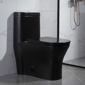 cUPC Ada Compliant One Piece Toilet Elongated Bowl Normal Height Rimless