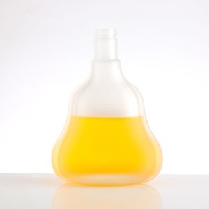 Hot Stamping and Customize Sealing Super Flint Custom Frosted Glass Bottle for