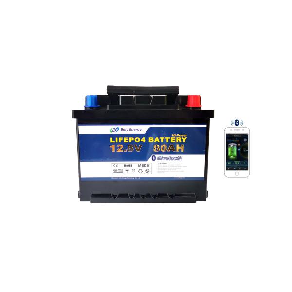 80Ah Lithium Iron Phosphate Battery 12v Blutooth Self Heating For Electric
