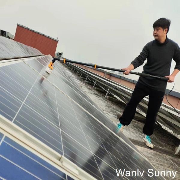 Aluminum Alloy 4.8-Meter Handle 35-Cm Manual Spray Brush for Solar Panel