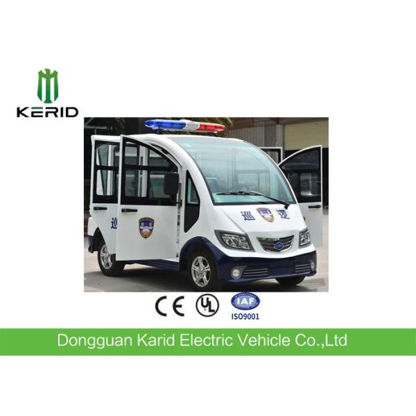 4kw AC Motor Electric Patrol Car / Electric Pickup Cart With Top Alarm Lamp Mini