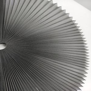 Plisse Width 0.5-3.5m 18 X 16 mesh Pleated Fly Screen for Patio Door Screen