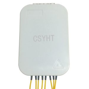 8 Core IP44 FTTH Fiber Optic Terminal Box SC Adapter Wall Mounted