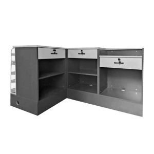 Adjustable Supermarket Steel Checkout Counters With Customized Length