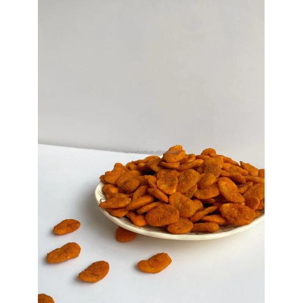 Spicy Flavor Fava Bean Snack Chili Coated Broad Bean Chips 5kg