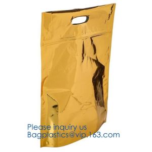 qual seal flat bottom stand up pouch with k,plastic bag slide zipper with side