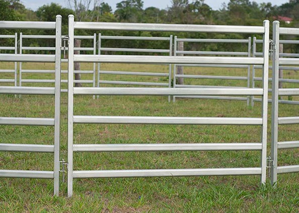 Quality 1.6x2.1m Heavy Duty Cattle Panel , Anti Rust Cattle Metal Fence Panels wholesale