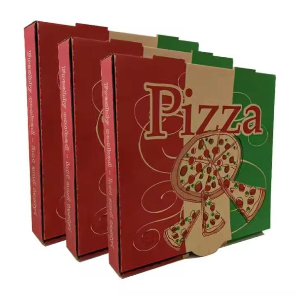 Customized Color Biodegradable Pizza Boxes with Embossing Printing Handling