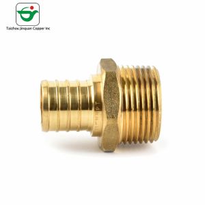 Lightweight 1/2''X1/2'' MNPT Male Adapter Brass Hose Connector