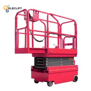 Small Electric Lift Platform Rough Terrain Scissor Lift 8M-6.7M Working Height