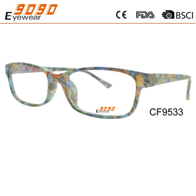 Quality Fashionable CP optical frame,special metal hinge,pattern on the frame and temple wholesale