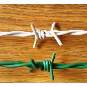 China 14 Gauge galvanized Barbed Steel Wire For Highway Protection on sale