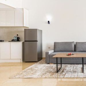 Custom Design All In One Melamine Modular Kitchen Cabinet Set With Sink For