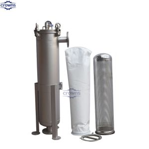 High Flow 20 Inch Cartridge Stainless Steel Filter Bag Filter Housing For Water