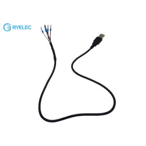 Straight USB Cables With End Caps On The Exposed Side To 5pin Mini Crimp