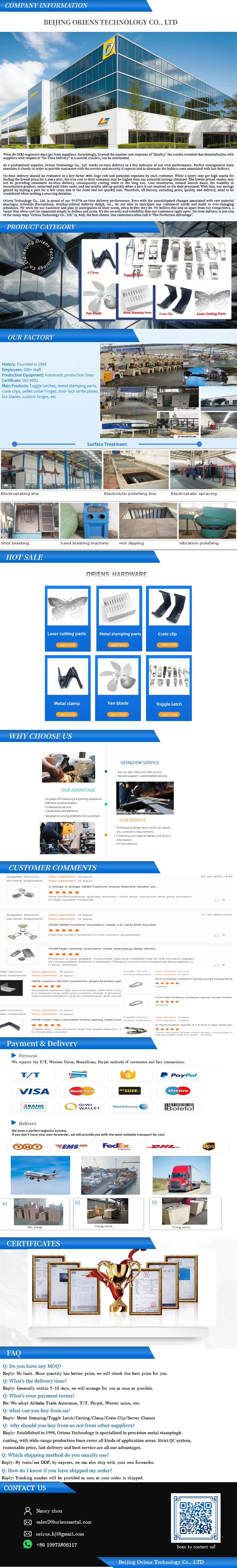 Custom Steel Crate Clip Sheet Metal Stamping for Wooden Crate Sheet