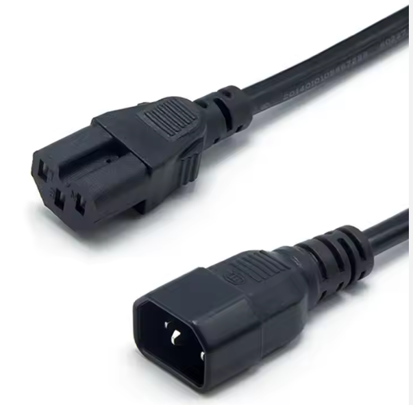 IEC C14 to C15 Power Cord High-Temp 250V 10A for Servers PDUs