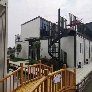 China Duplex 4 Bedroom Prefab Home with Aluminum Window Panel and Online Technical Support on sale